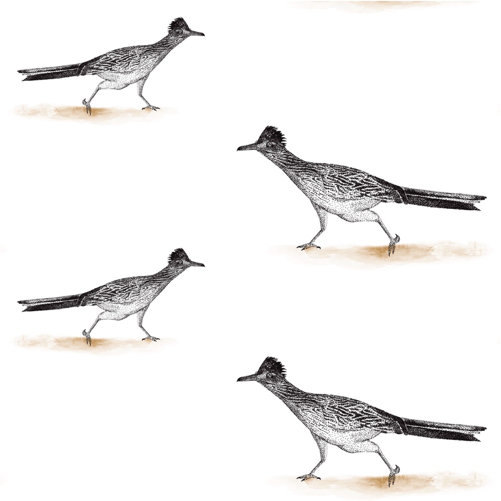 Roadrunner pattern, hand drawn