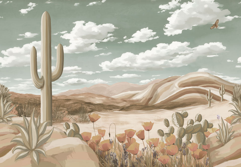 DesertScape Cloudy Sky Desaturated Swatch