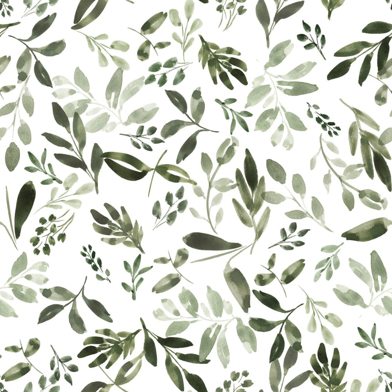 Greenery | Leafy Green Wallpaper Pattern - Desert Poppy Paper Co.