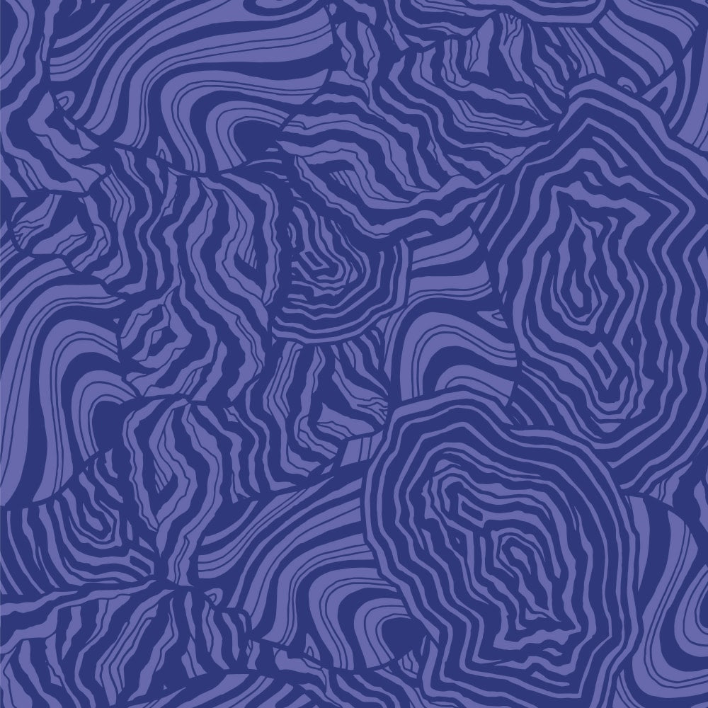 Honest to Geode wallpaper pattern in periwinkle