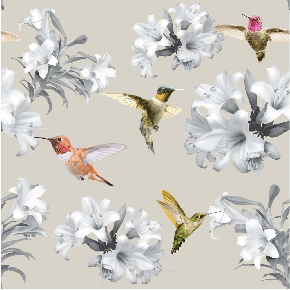 Hummingbirds Buff Full Scale