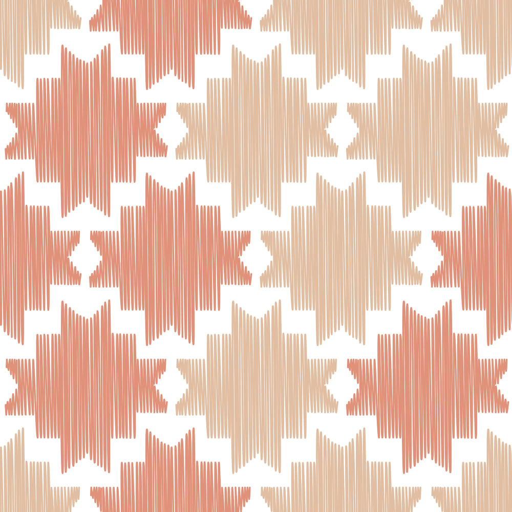 Ikat Youkat Rust Pattern