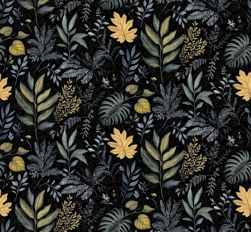 Night Garden Black Swatch