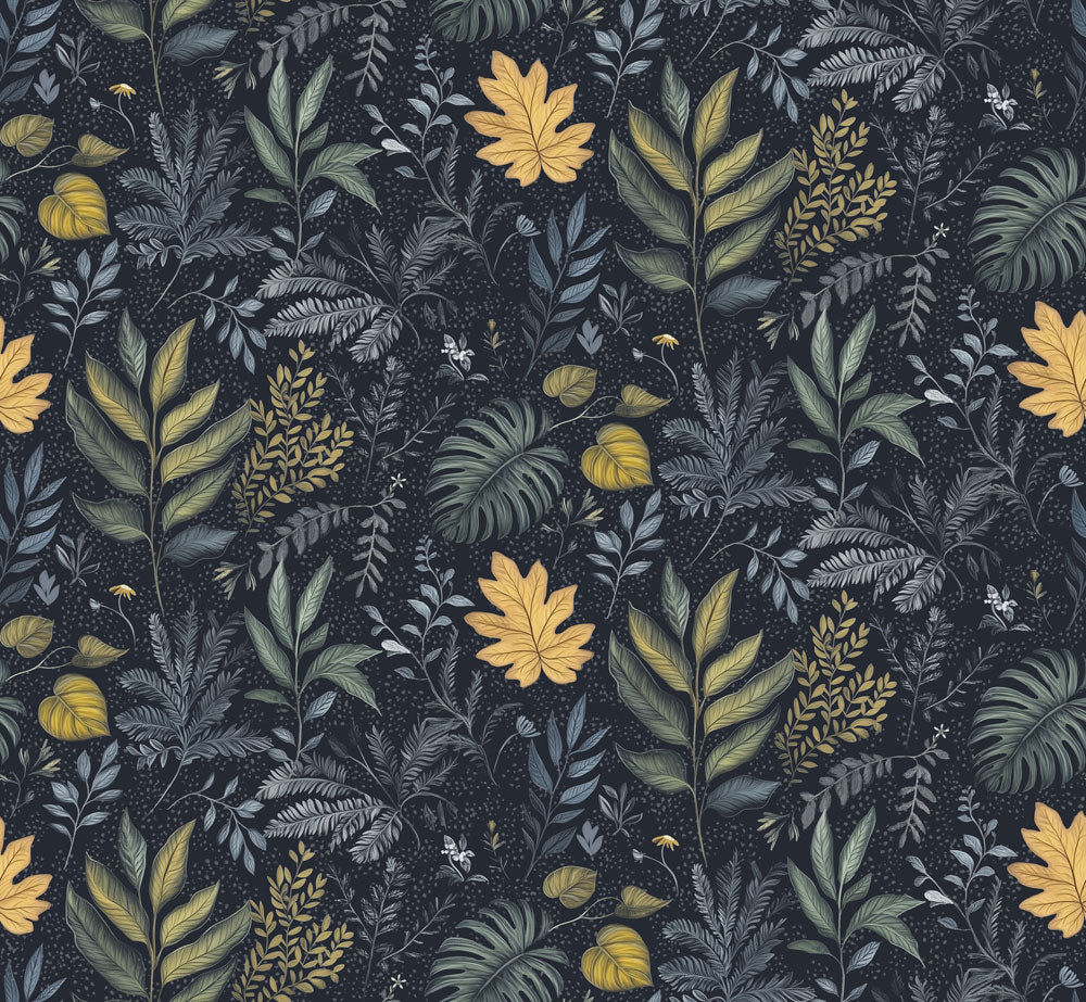 Night Garden Indigo Swatch