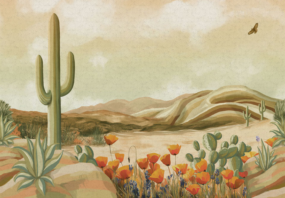 DesertScape Overcast Brushstrokes Swatch