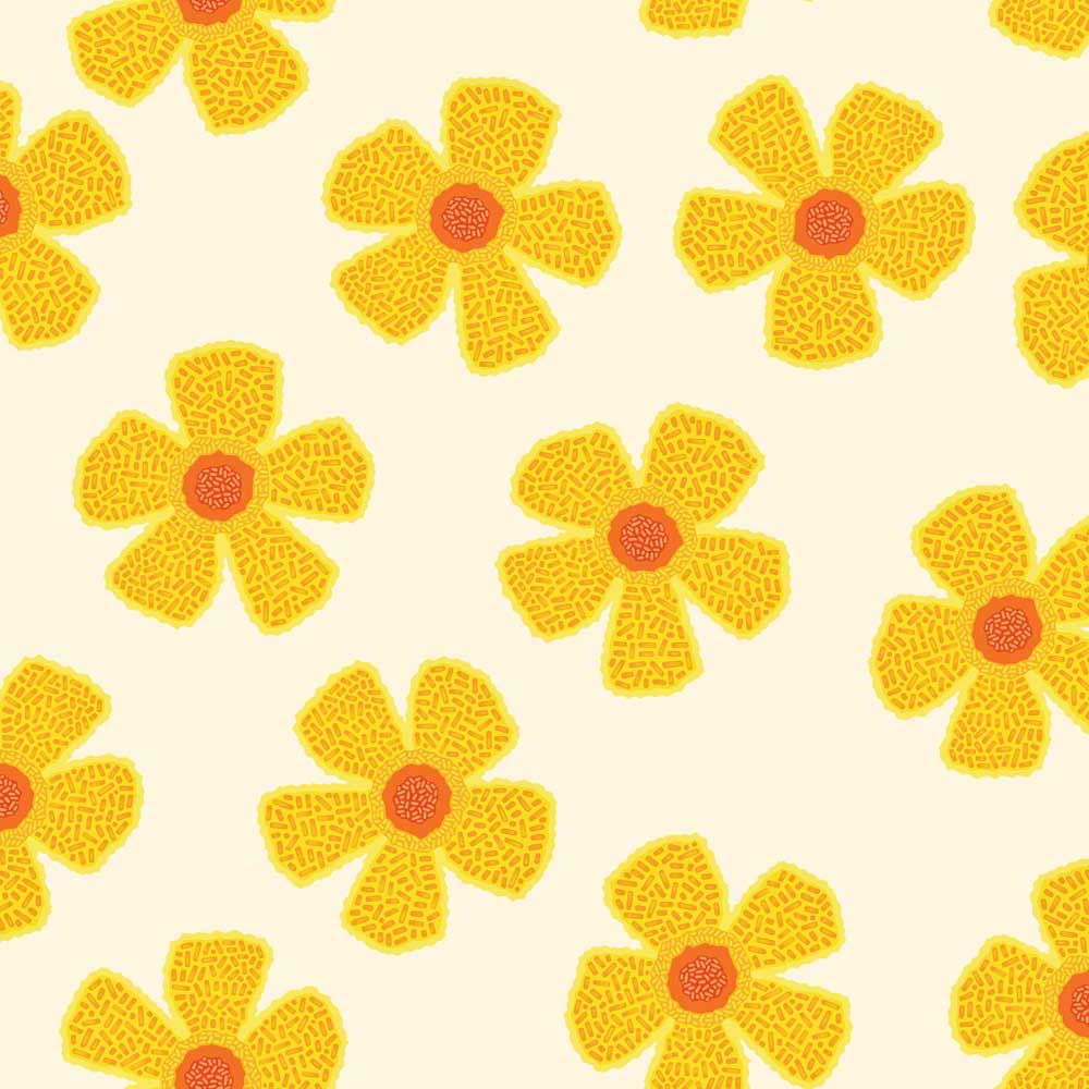 Poppy Blanket Full Scale Cream Swatch