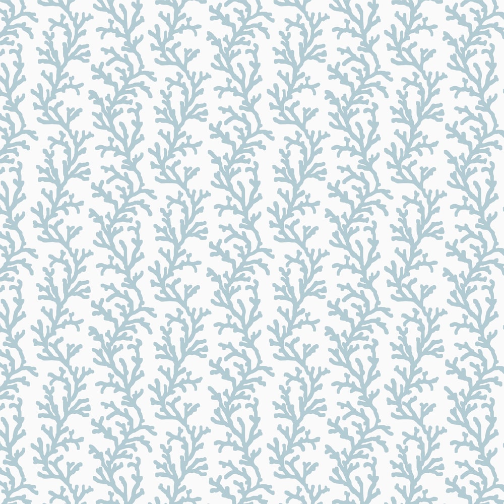 Sea Coral wallpaper pattern, ocean on white