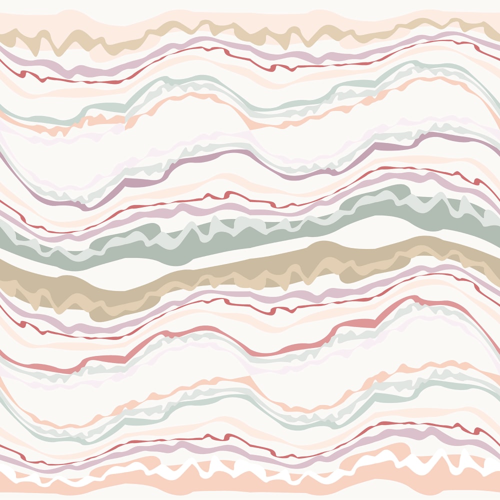 Stone Flow wallpaper pattern in earth tones