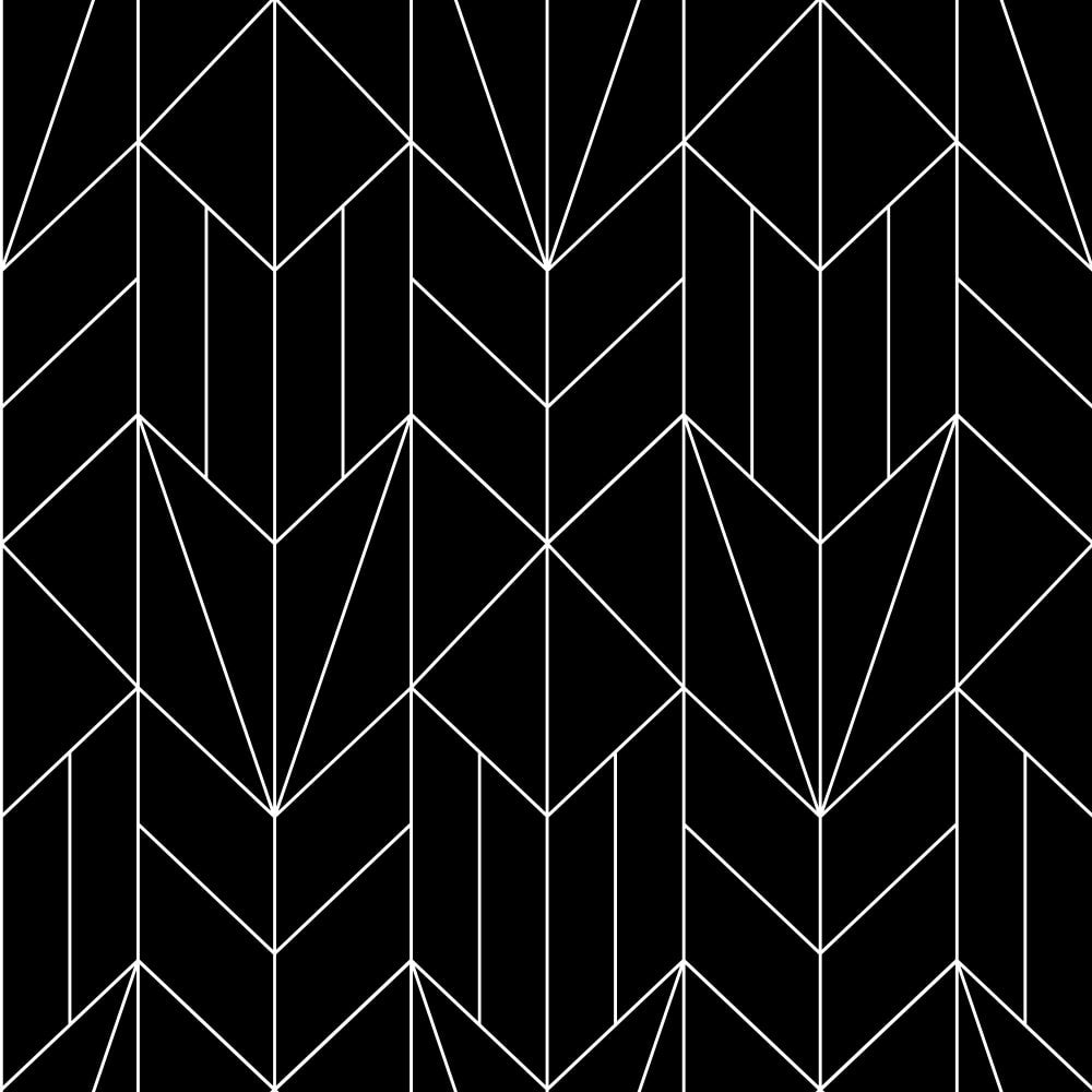 What's The Point wallpaper pattern, white over black