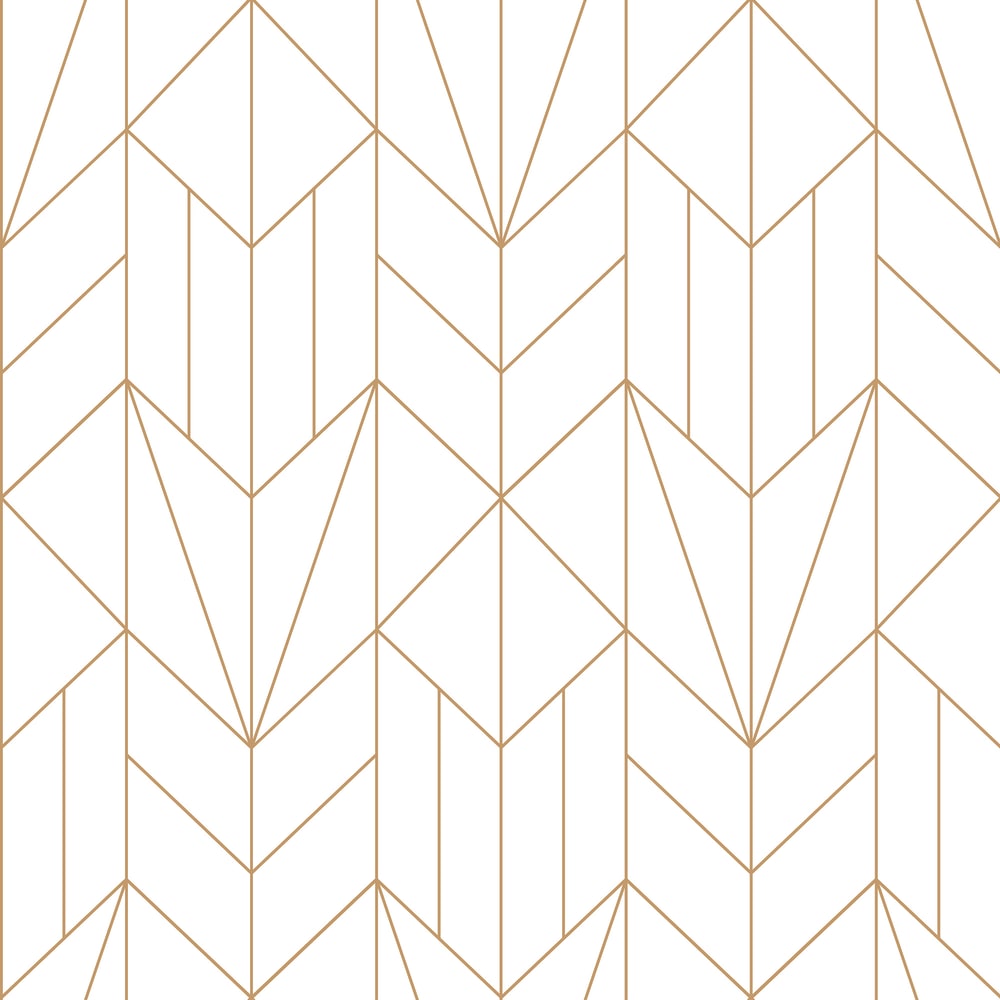 What's The Point wallpaper pattern, gold over white
