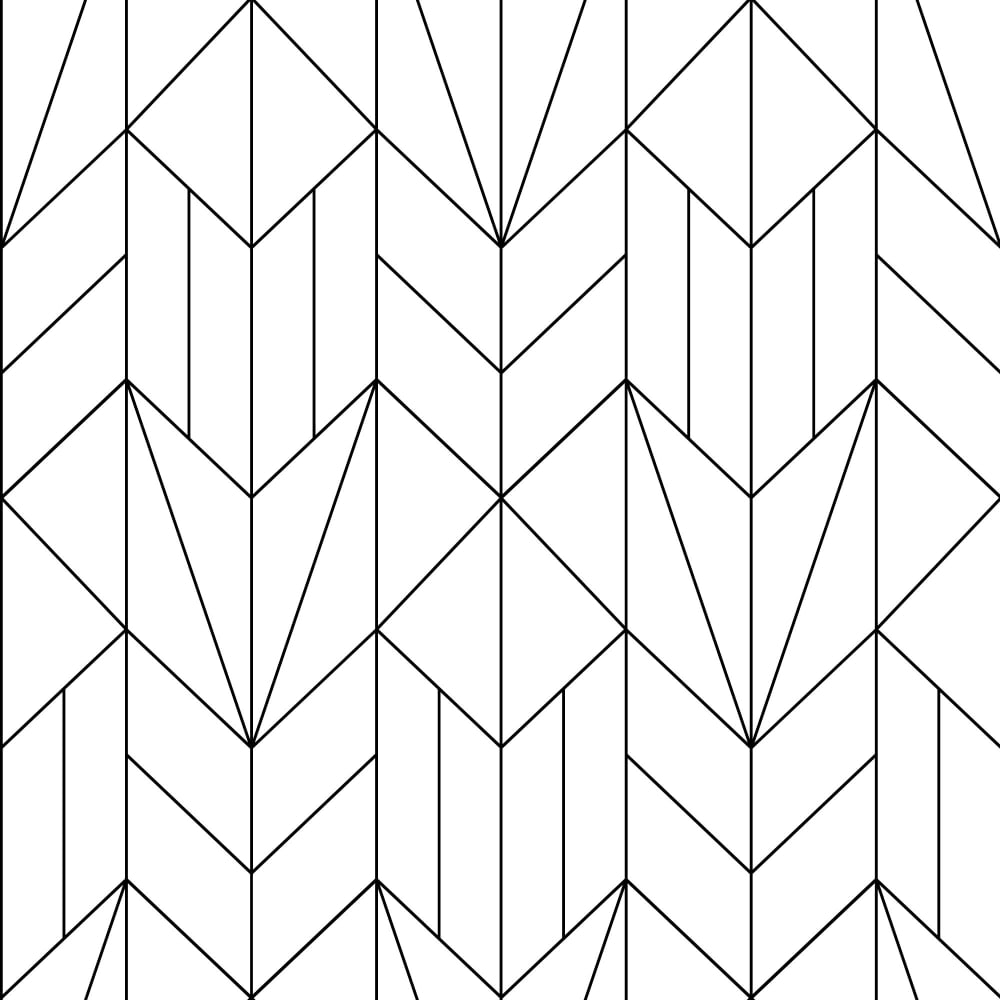 What's The Point wallpaper pattern, black over white